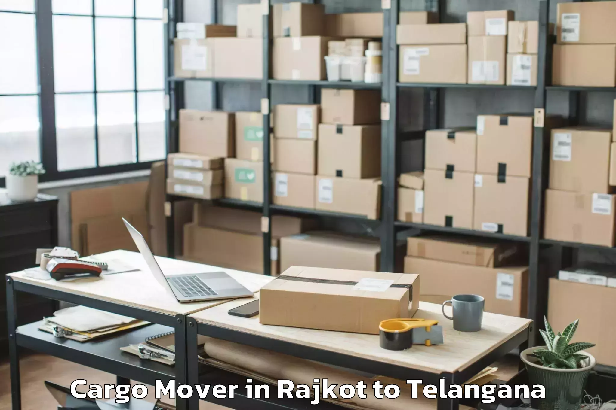 Hassle-Free Rajkot to Mutharam Mahadevpur Cargo Mover